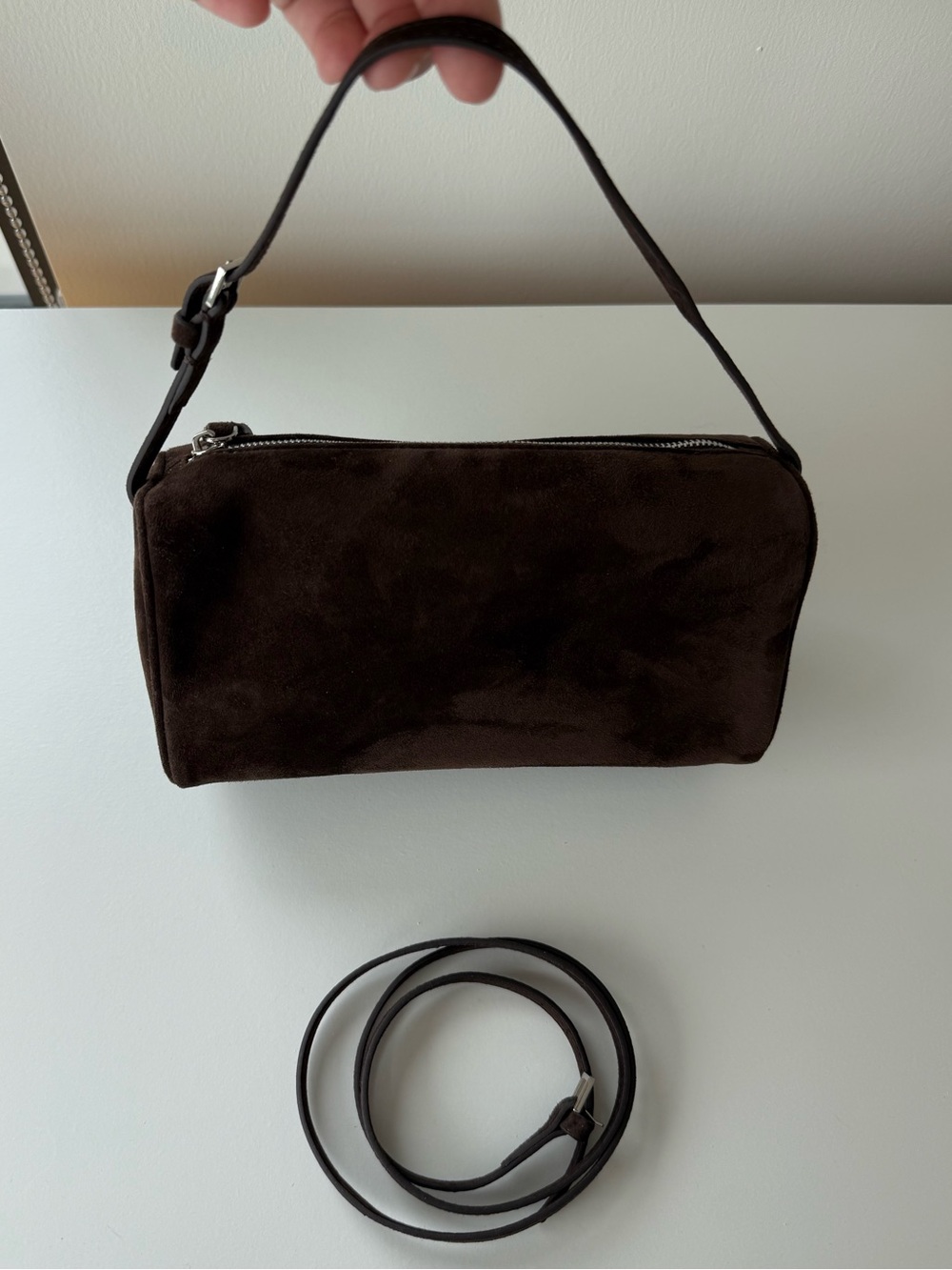Suede Tube bag